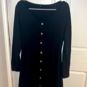 Long sleeve dress with pockets